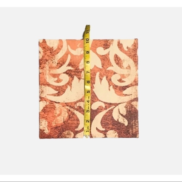 canvas Art Print Orange and Cream Size three actual prints - Picture 5 of 10